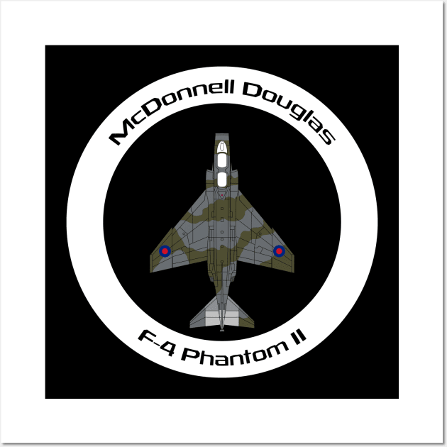 McDonnell Douglas F-4 Phantom II (RAF) Wall Art by BearCaveDesigns